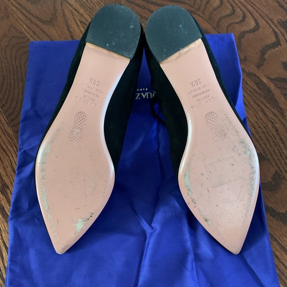 AQUAZZURA - BELGRAVIA lace-up flats - Picture 4 of 6